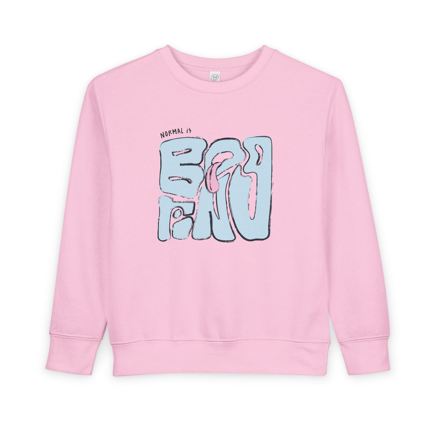 NORMAL IS BORING TODDLER CREWNECK SWEATSHIRT