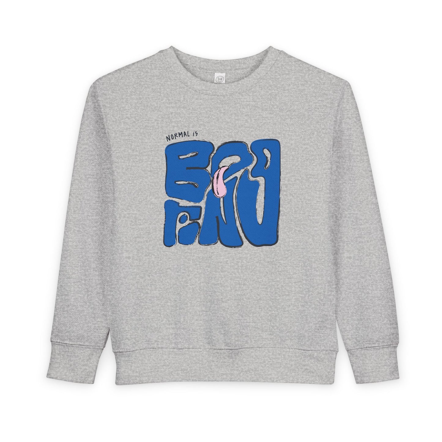 NORMAL IS BORING TODDLER CREWNECK SWEATSHIRT