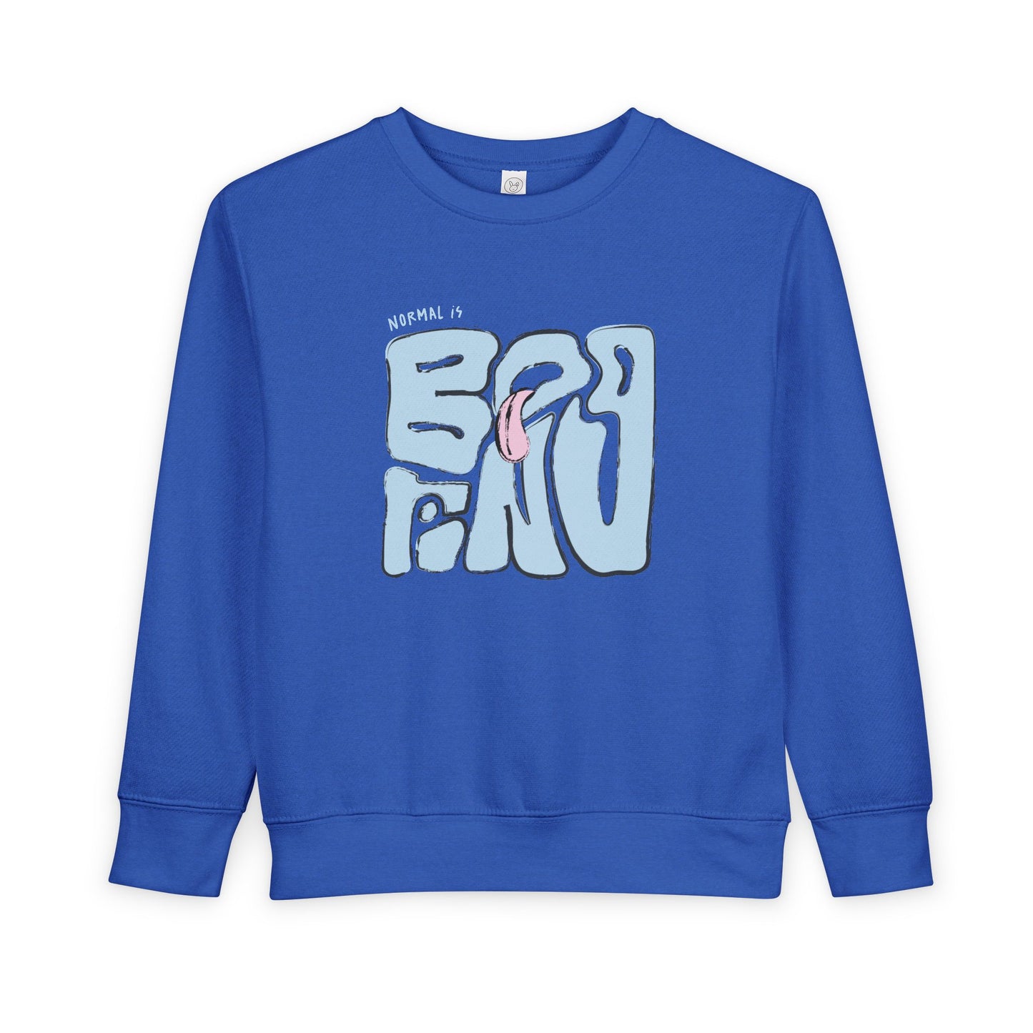 NORMAL IS BORING TODDLER CREWNECK SWEATSHIRT