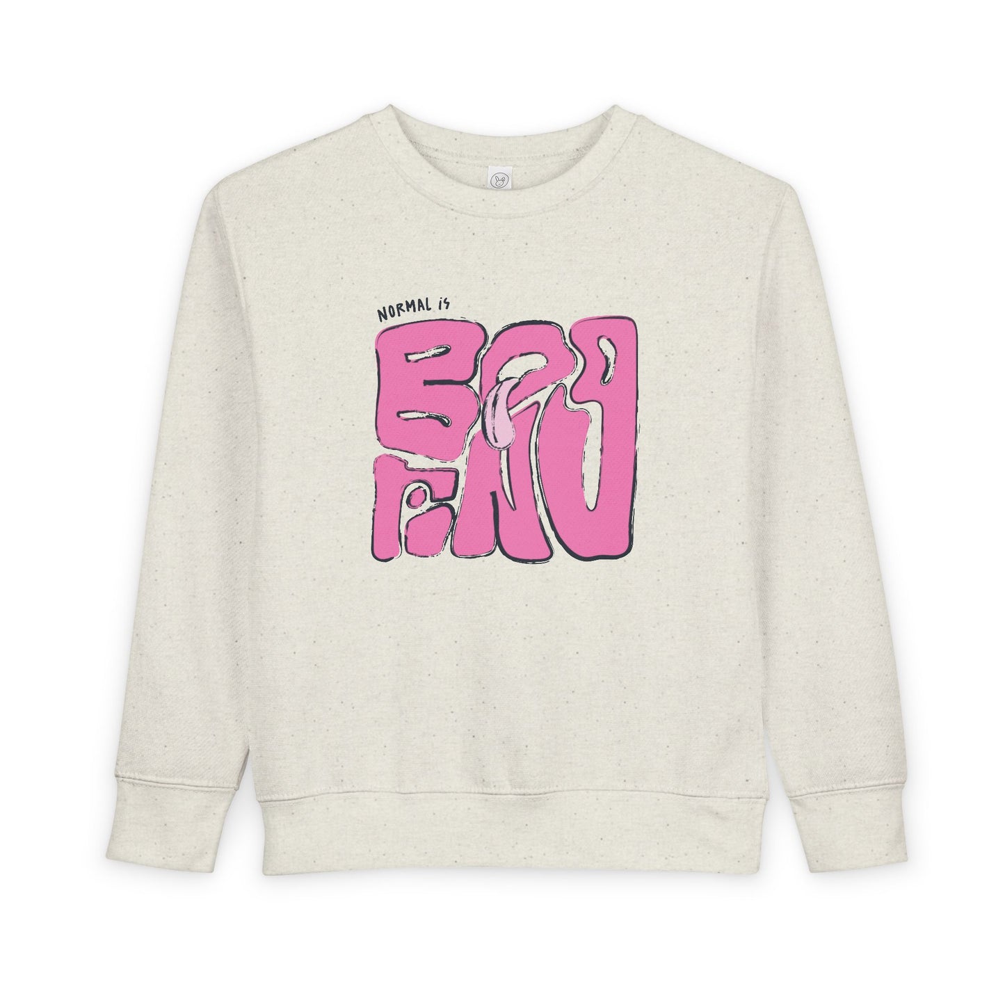 NORMAL IS BORING TODDLER CREWNECK SWEATSHIRT