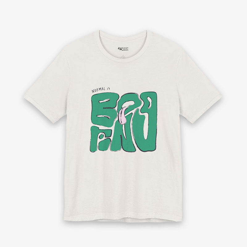 NORMAL IS BORING ADULT GRAPHIC TEE