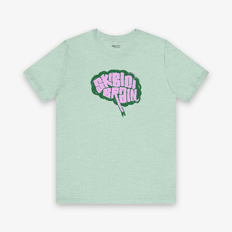 SKIBIDI BRAIN ADULT GRAPHIC TEE