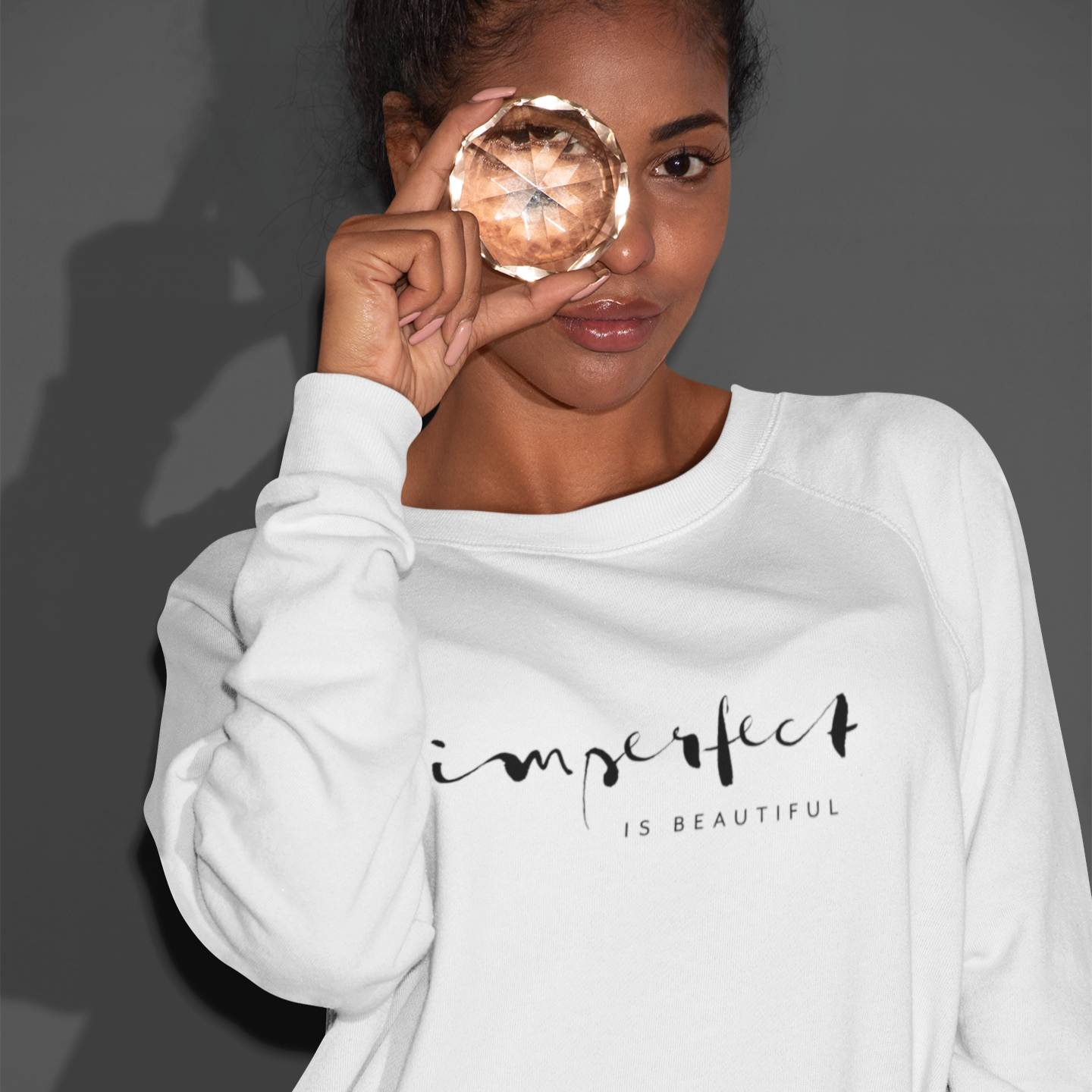 IMPERFECT IS BEAUTIFUL ADULT SWEATSHIRT