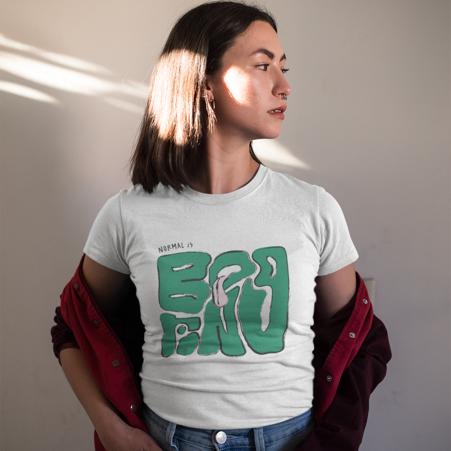 NORMAL IS BORING GRAPhiC Tee
