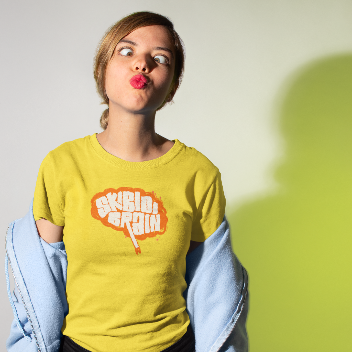 SKIBIDI BRAIN ADULT GRAPHIC TEE
