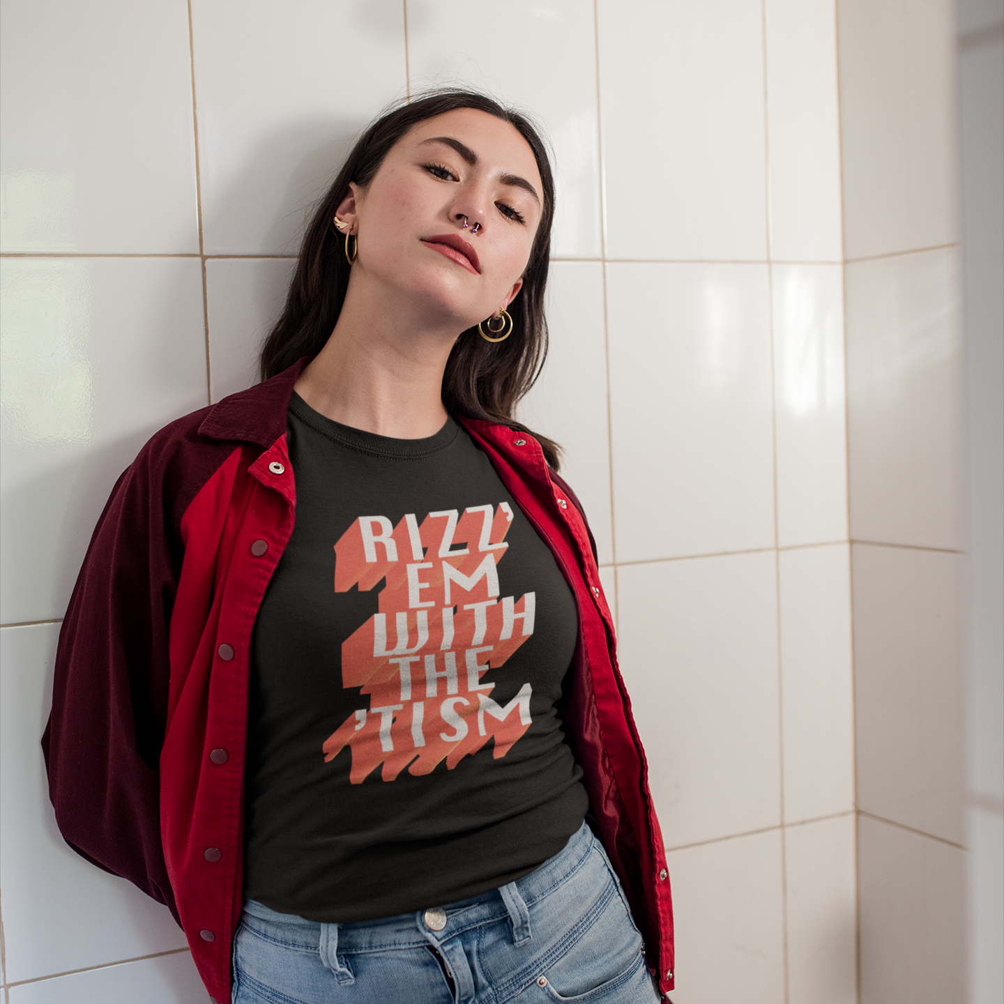 RIZZ EM WITH THE 'TISM ADuLT GRAPhiC Tee