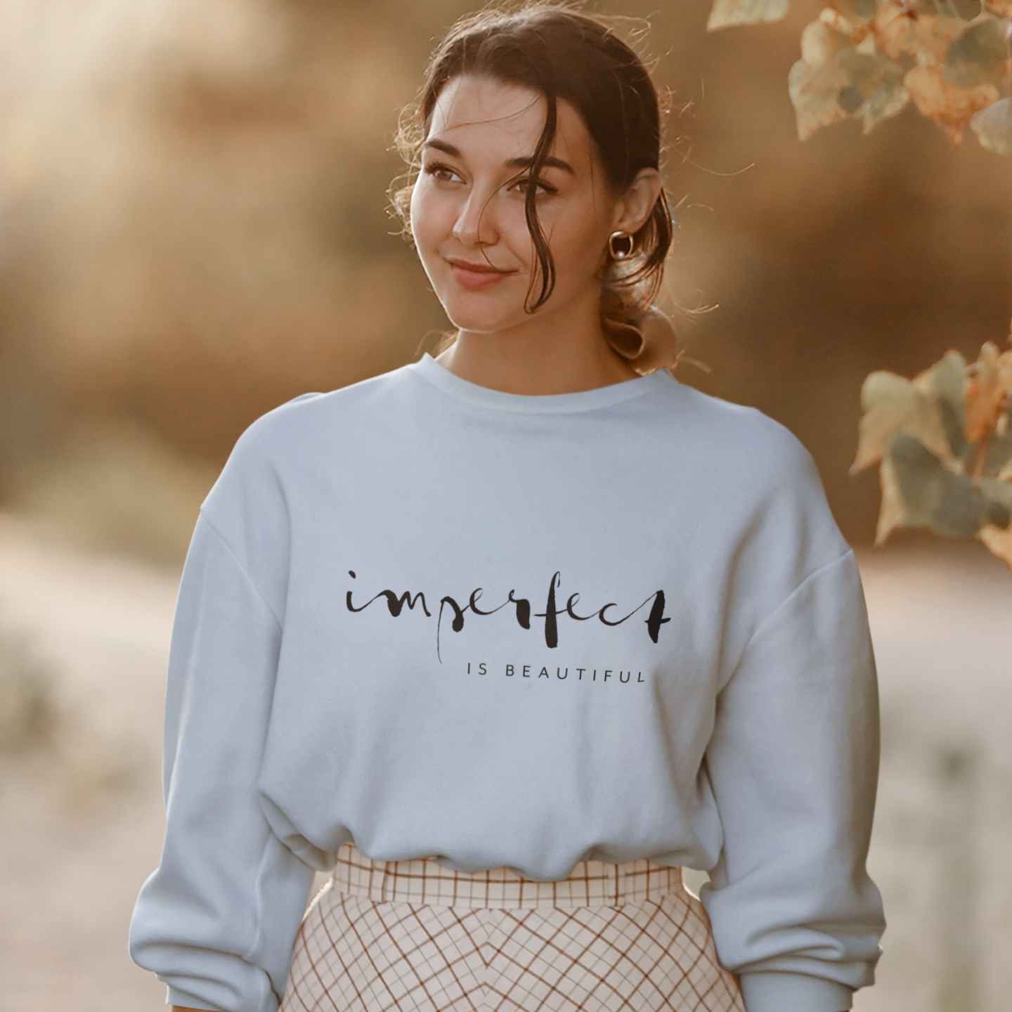 Imperfect Is Beautiful Adult Sweatshirt — neurodivergent women's sweatshirt | Radiant Minds