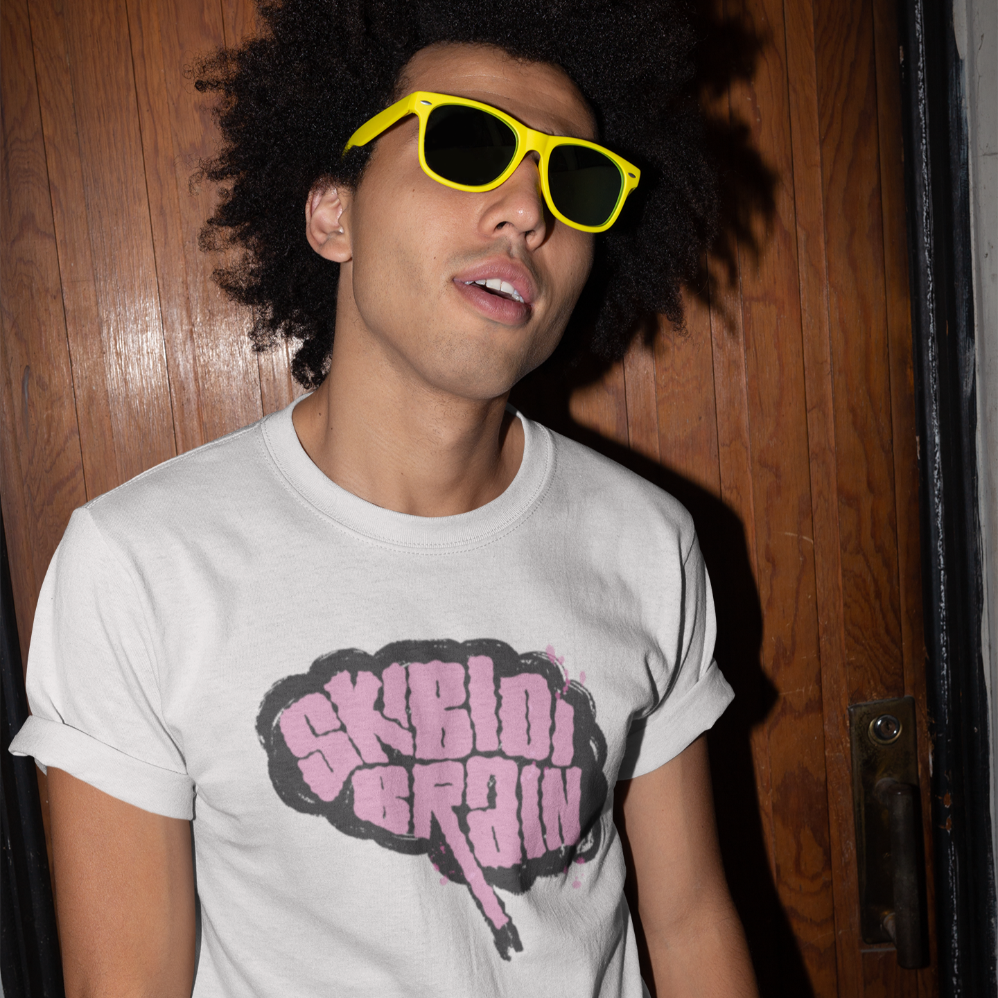 SKIBIDI BRAIN ADULT GRAPHIC TEE