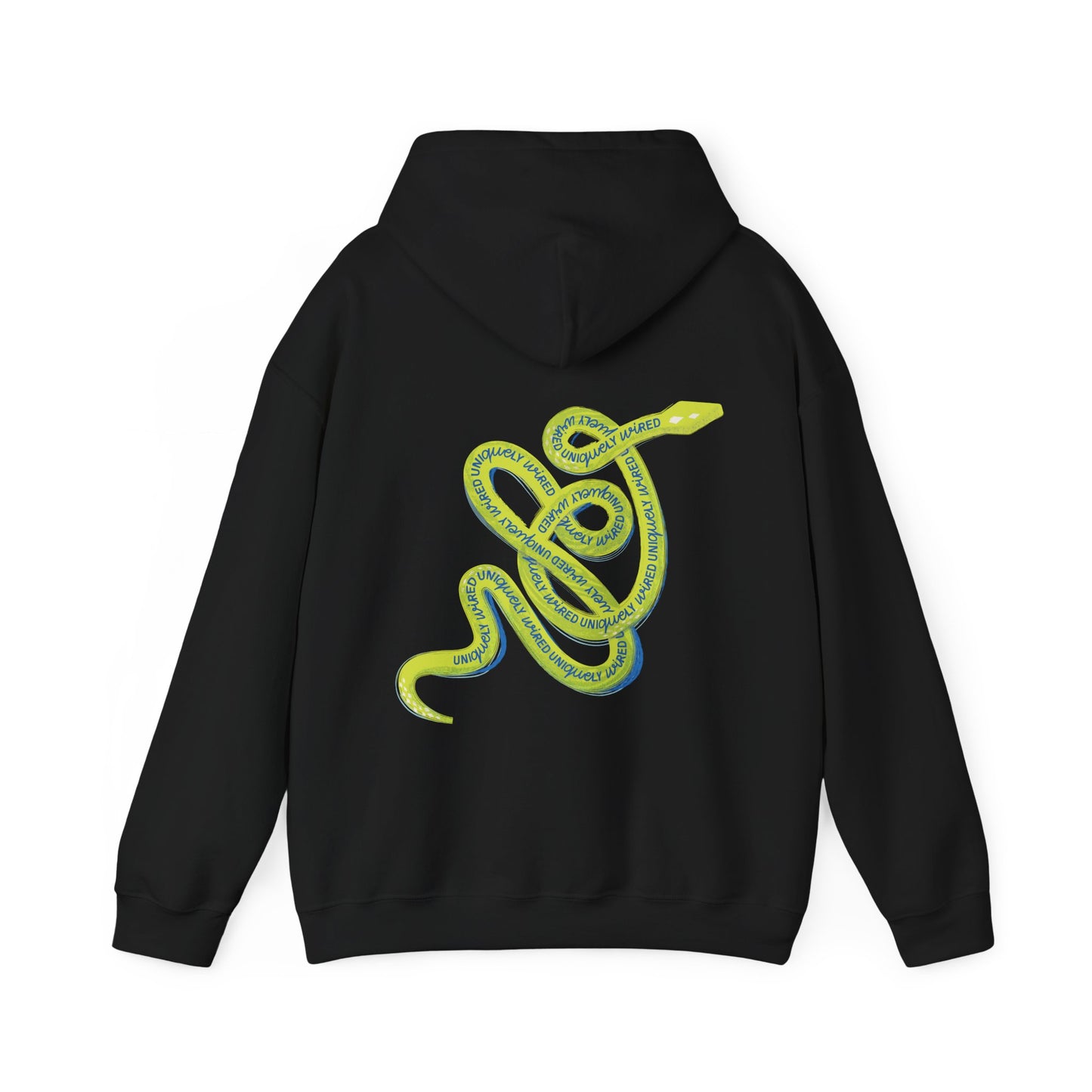Uniquely Wired Serpent Adult Hoodie — neurodivergent women's hoodie | Radiant Minds
