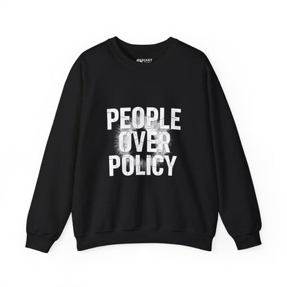 PEOPLE OVER POLICY ADULT CREWNECK