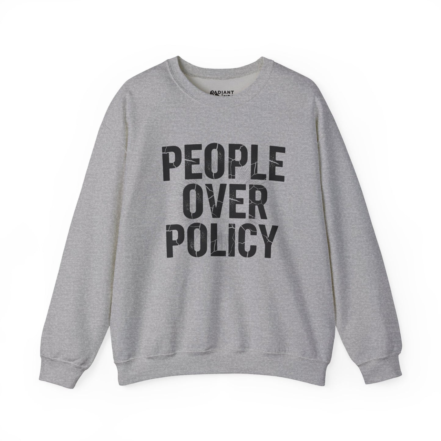 PEOPLE OVER POLICY ADULT CREWNECK