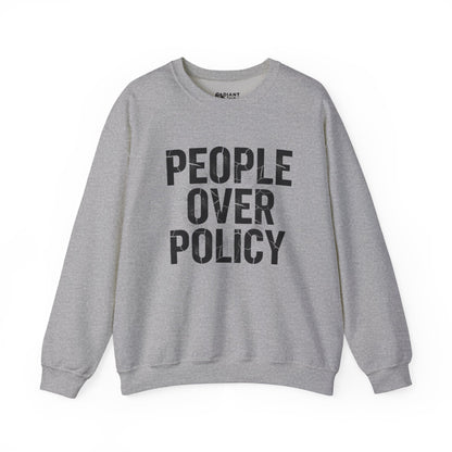 PEOPLE OVER POLICY ADULT CREWNECK
