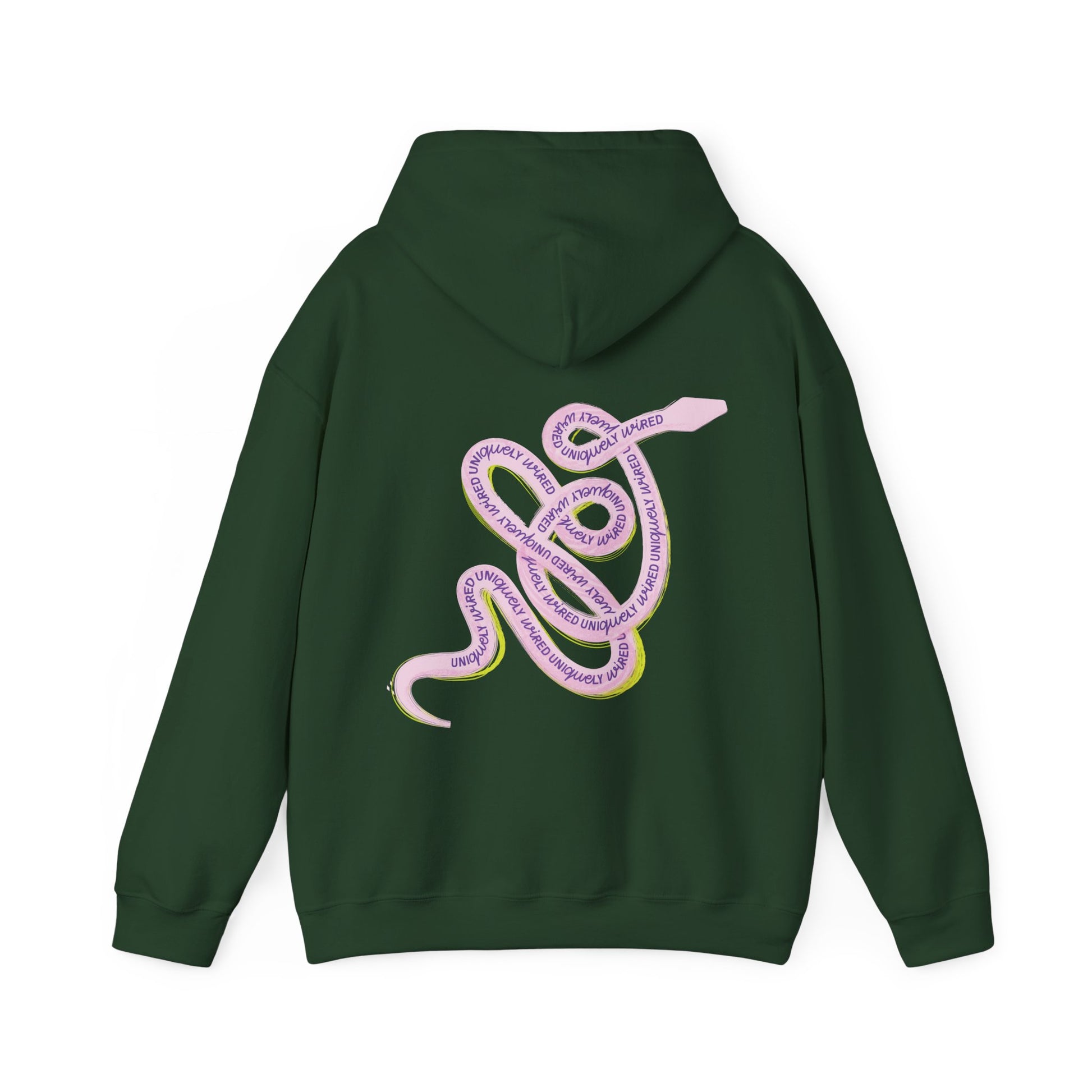 Uniquely Wired Serpent Adult Hoodie — neurodivergent women's hoodie | Radiant Minds