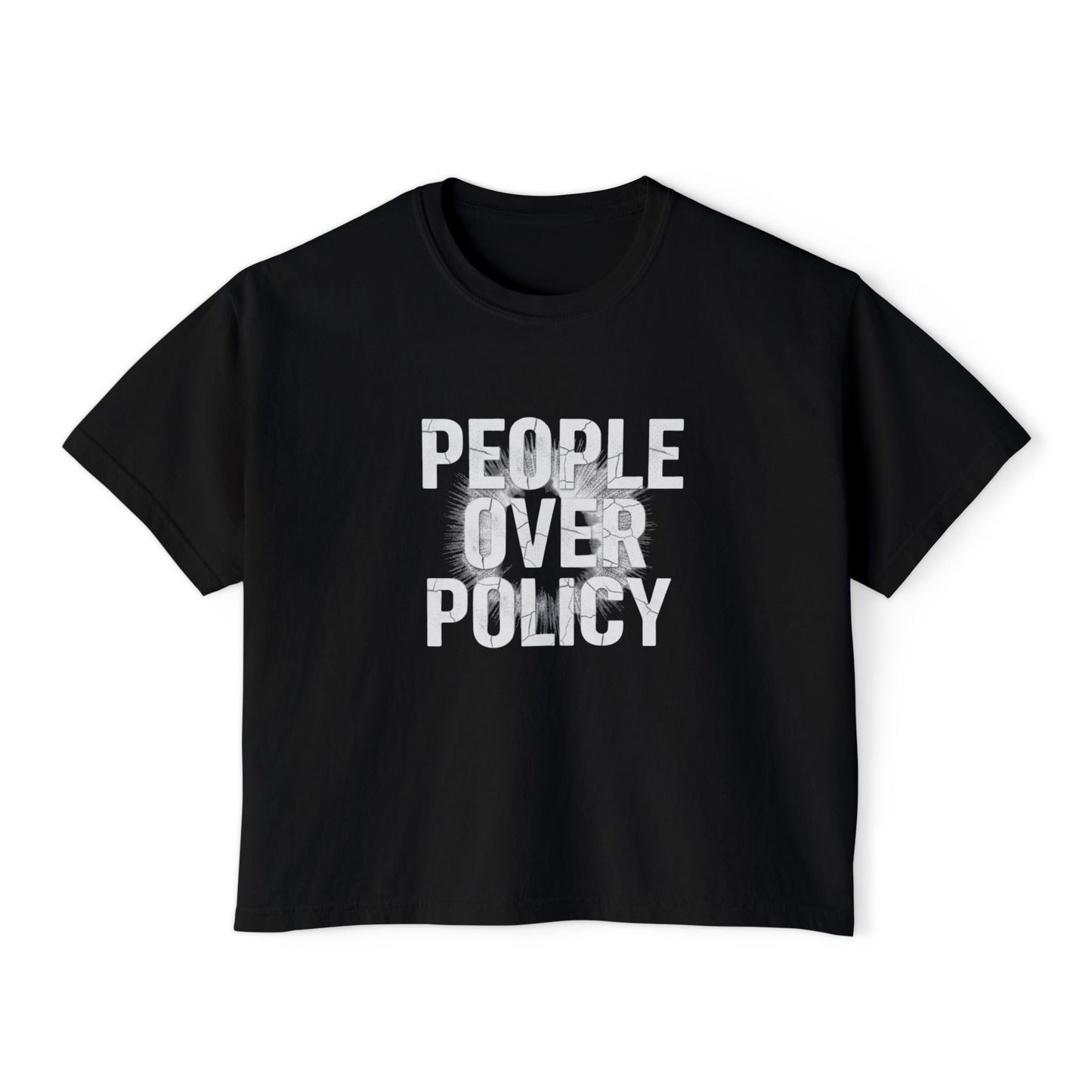 PEOPLE OVER POLICY BOXY FIT TEE