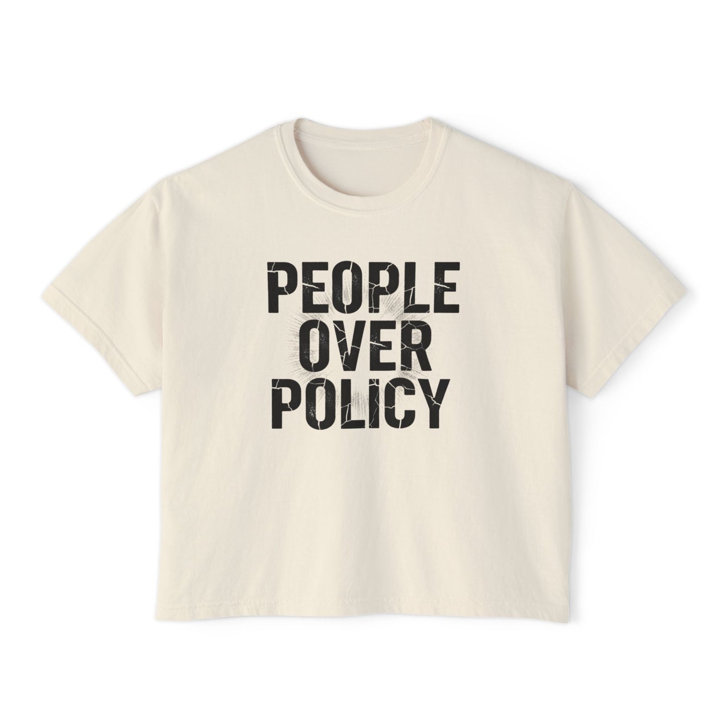 PEOPLE OVER POLICY BOXY FIT TEE