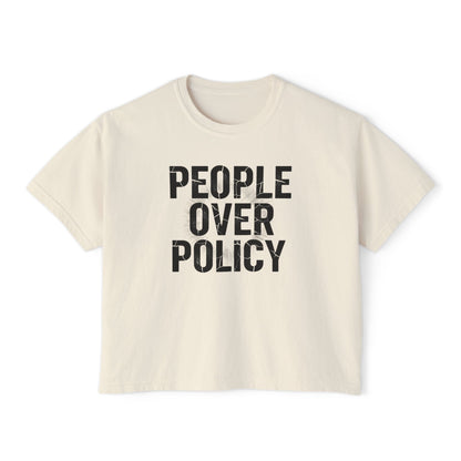 PEOPLE OVER POLICY BOXY FIT TEE