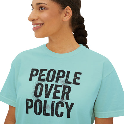 PEOPLE OVER POLICY BOXY FIT TEE