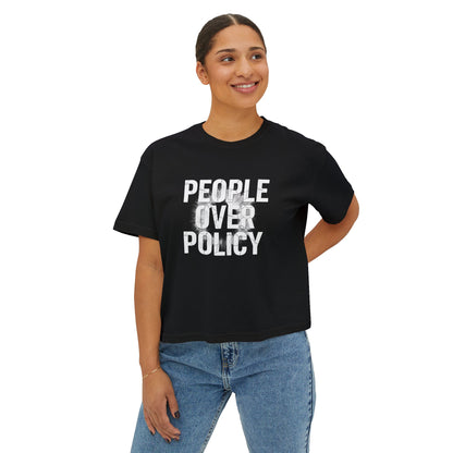 PEOPLE OVER POLICY BOXY FIT TEE