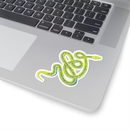 UNIQUELY WIRED SERPENT STICKER