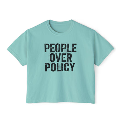PEOPLE OVER POLICY BOXY FIT TEE