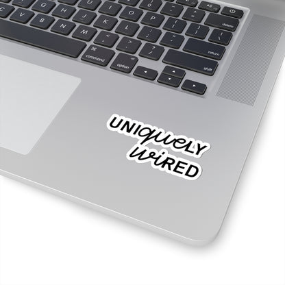 UNIQUELY WIRED STICKER - BLACK