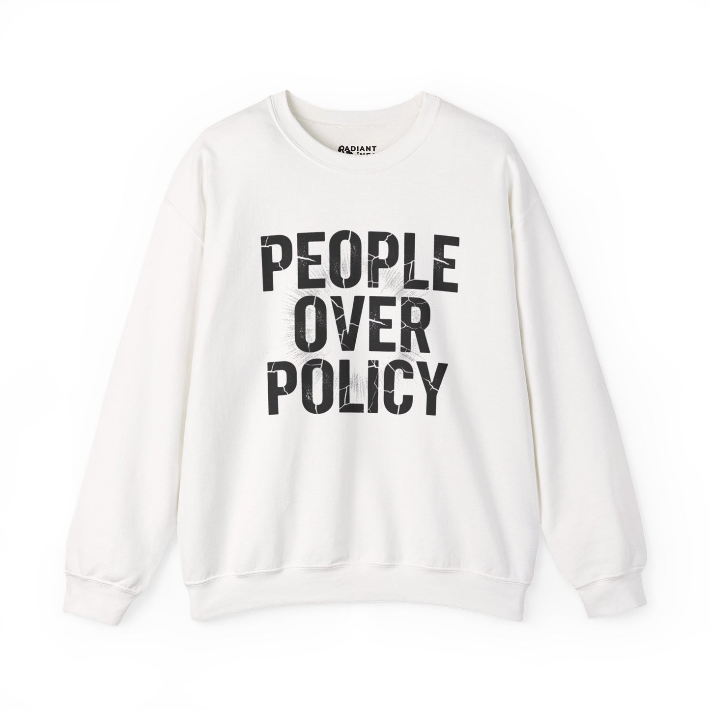 PEOPLE OVER POLICY ADULT CREWNECK