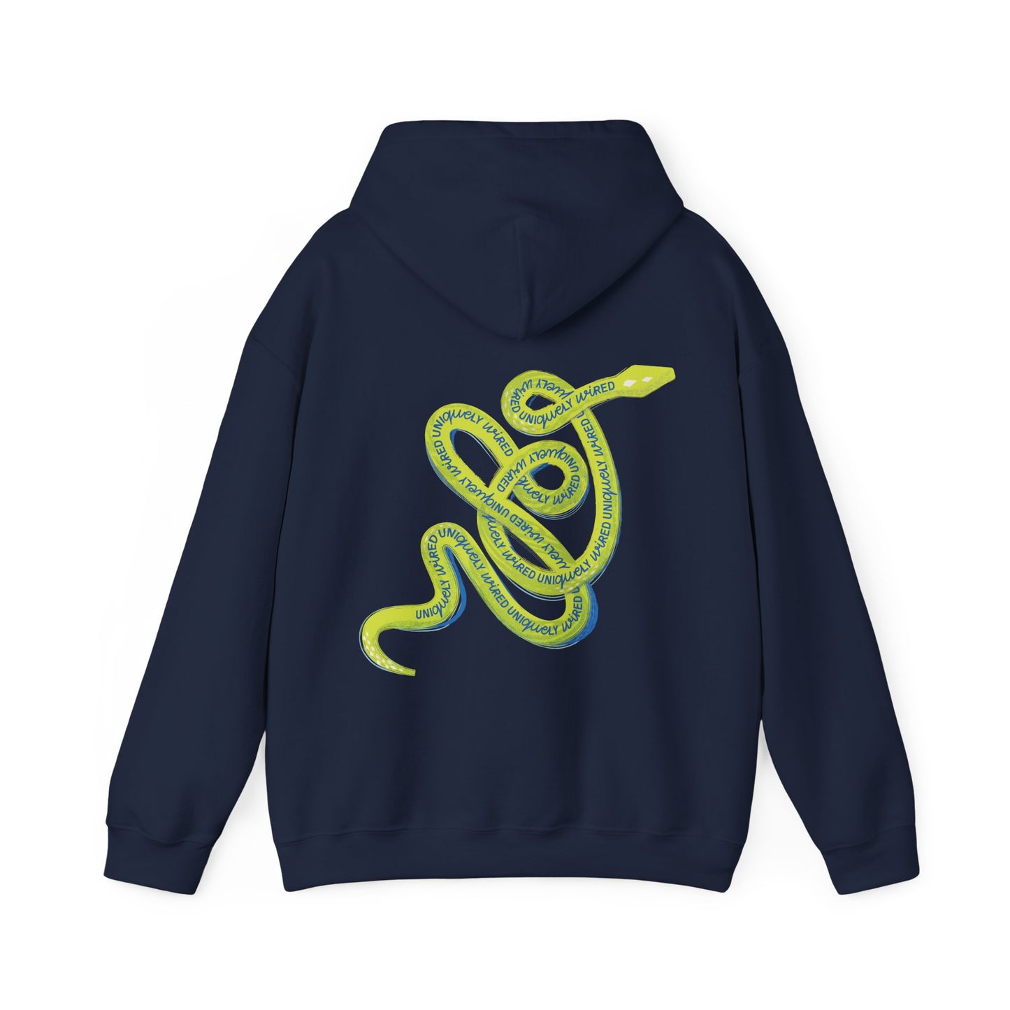 Uniquely Wired Serpent Adult Hoodie — neurodivergent women's hoodie | Radiant Minds
