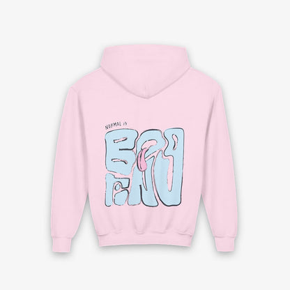 NORMAL IS BORING YOUTH HOODIE