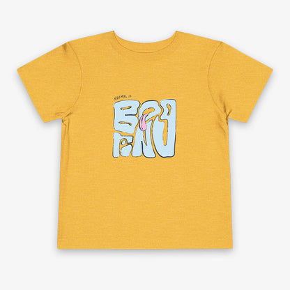 NORMAL IS BORING TODDLER TEE