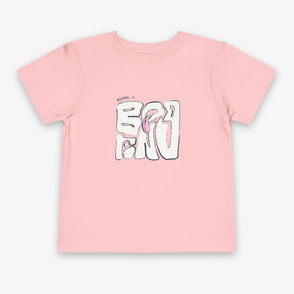 NORMAL IS BORING TODDLER TEE