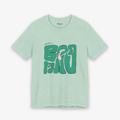 NORMAL IS BORING ADULT GRAPHIC TEE