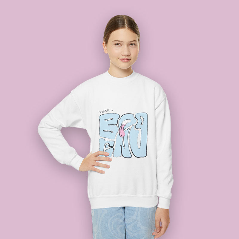 NORMAL IS BORING YOUth CRewNECK SWEATShiRT
