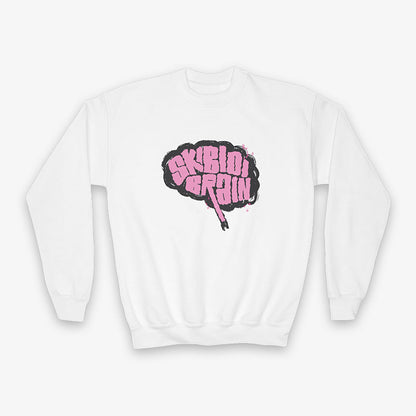SKIBIDI BRAIN YOUTH CREWNECK SWEATSHIRT