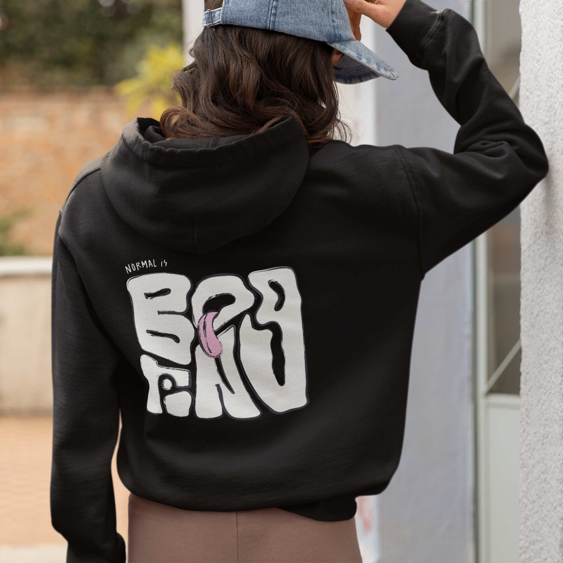 Normal Is Boring Adult Hoodie — neurodivergent women's hoodie | Radiant Minds