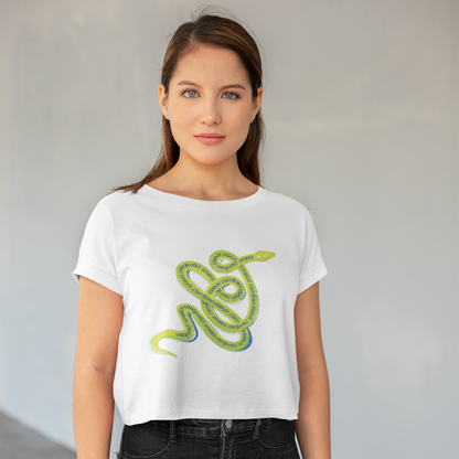 UNIQUELY WIRED SERPENT WOMEN'S BOXY TEE
