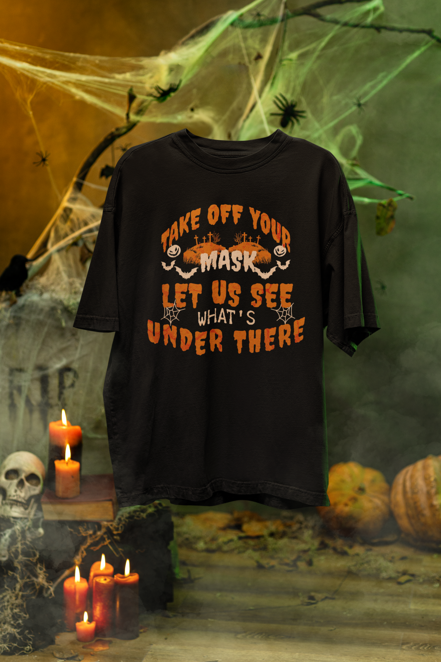 TAKE OFF THE MASK OVERSIZED ADULT TEE