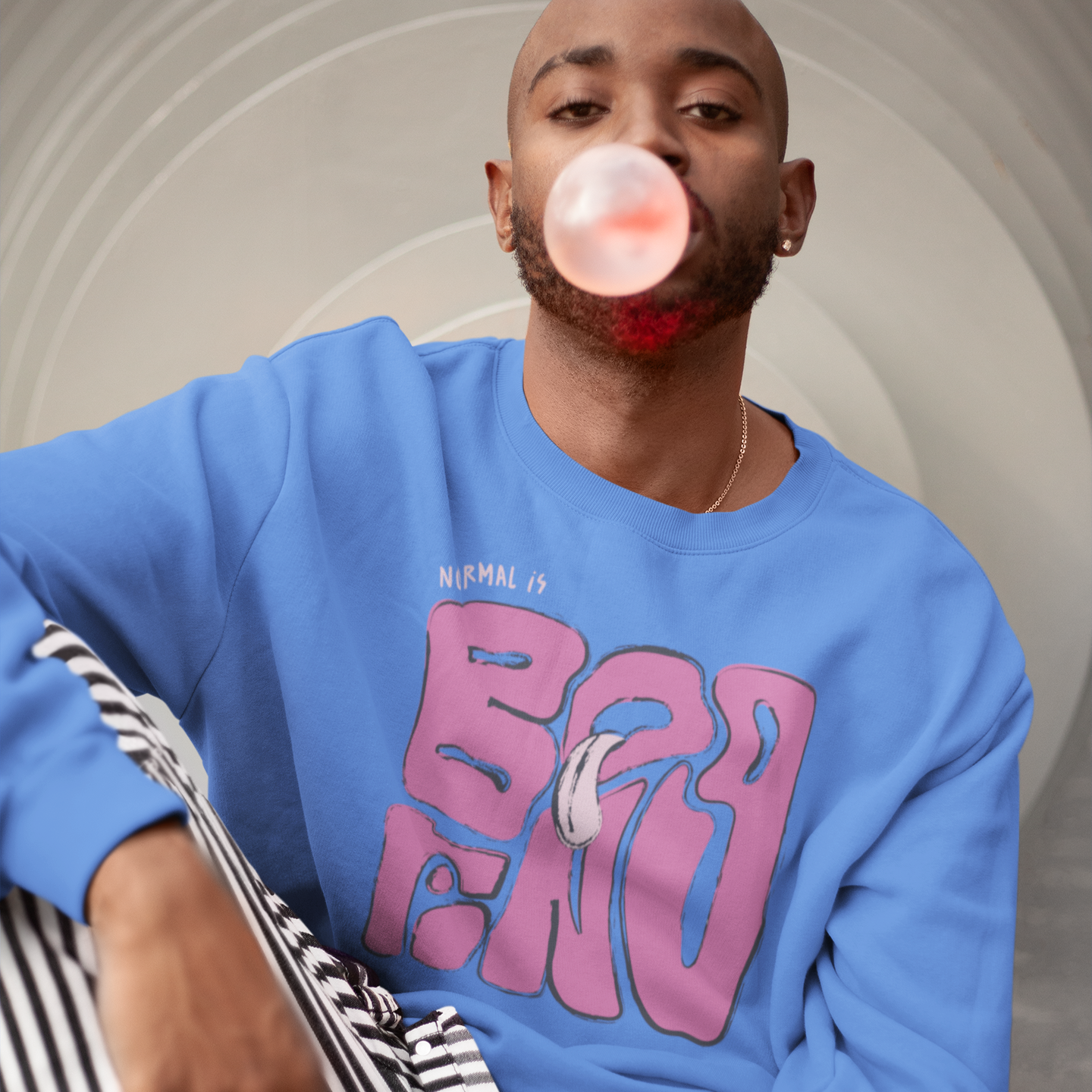 NORMAL IS BORING CRewNECK SWEATShiRT