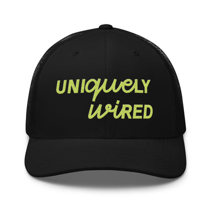 UNIQUELY WIRED TRUCKER CAP