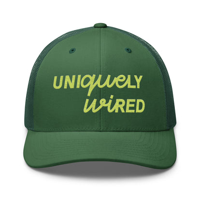 UNIQUELY WIRED TRUCKER CAP
