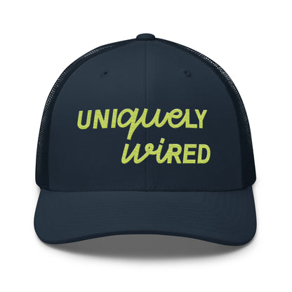 UNIQUELY WIRED TRUCKER CAP